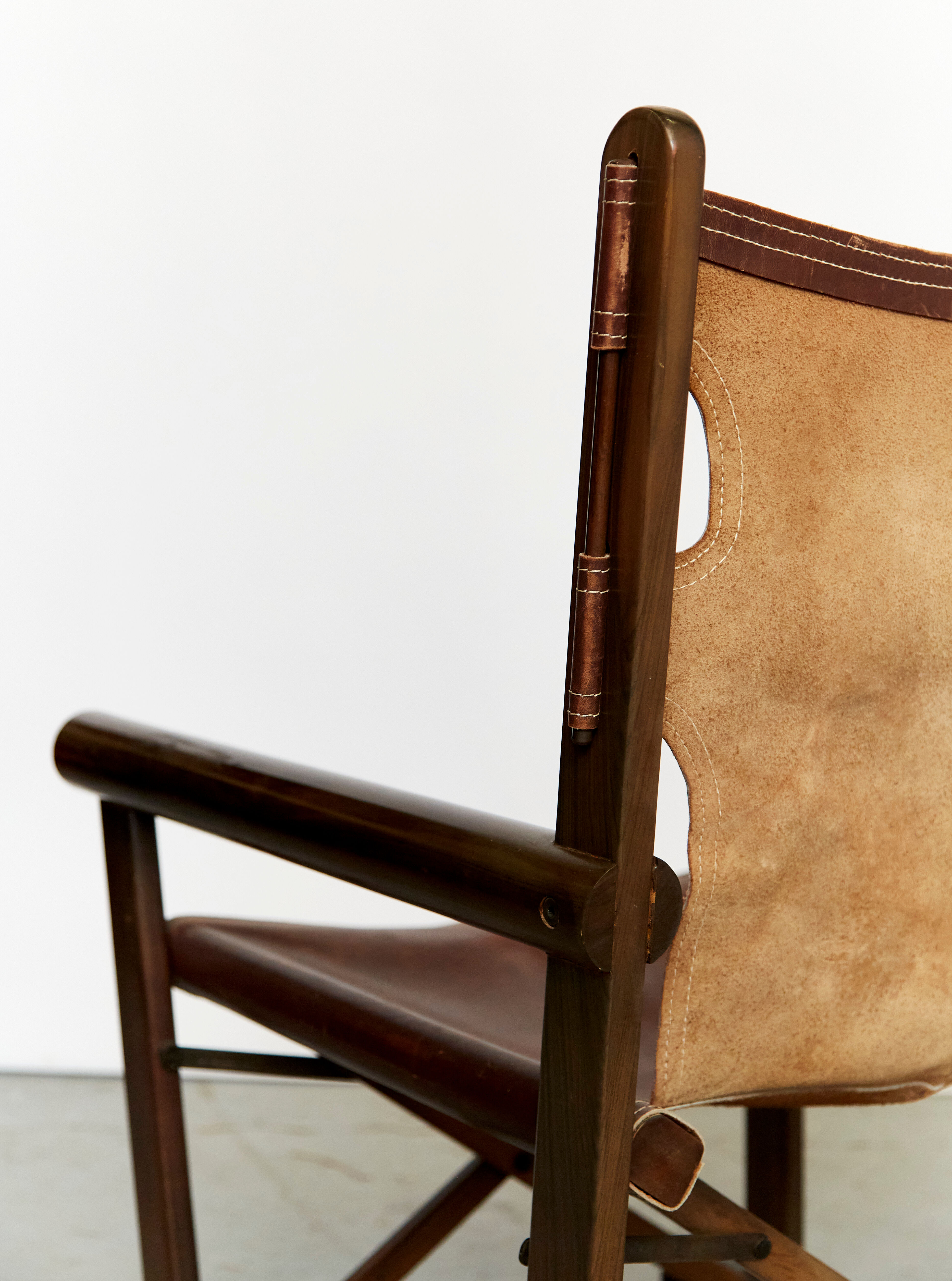 Sergio rodriguez folding chair & ottomane for oca