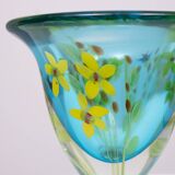 Berit Johansson Art Glass Vase by Murano 1970s Sweden