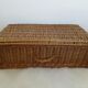 Old wicker trunk