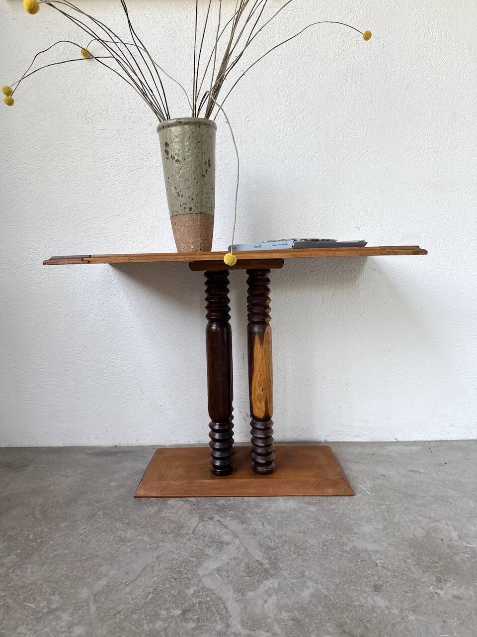 Dudouyt Courtray oak art deco console table