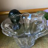 Molded pressed glass cup