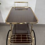 Desserte roulante - Chariot de bar vintage - Style Hollywood Regency
