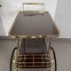 Rolling dessert cart - Vintage bar cart - Hollywood Regency style