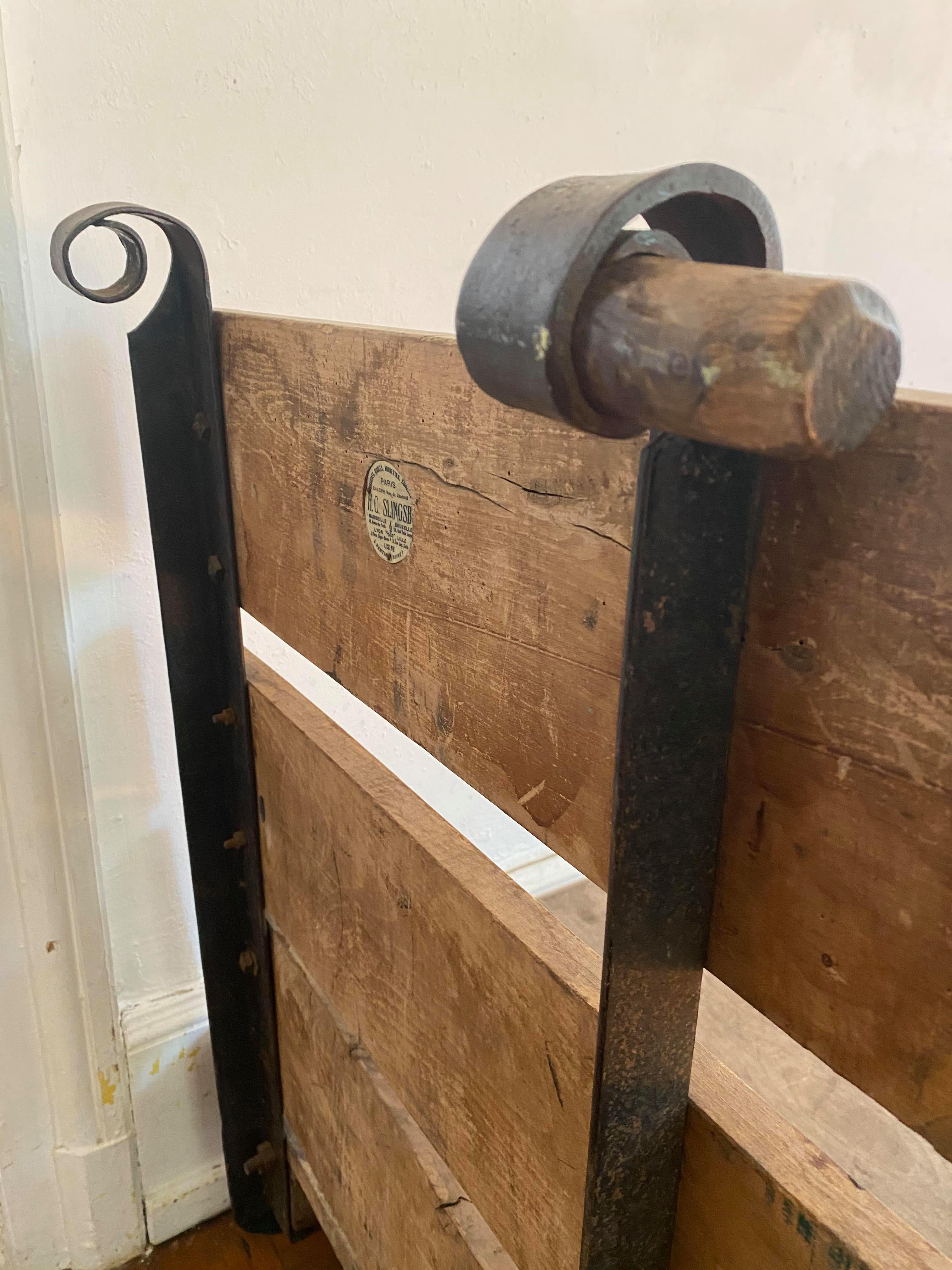 Industrial transport trolley