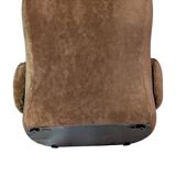 Fauteuil en velours vintage