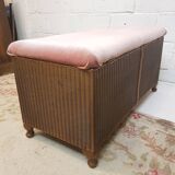 Lloyd loom chest bench
