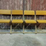 Set of 4 vintage Lafuma folding chairs