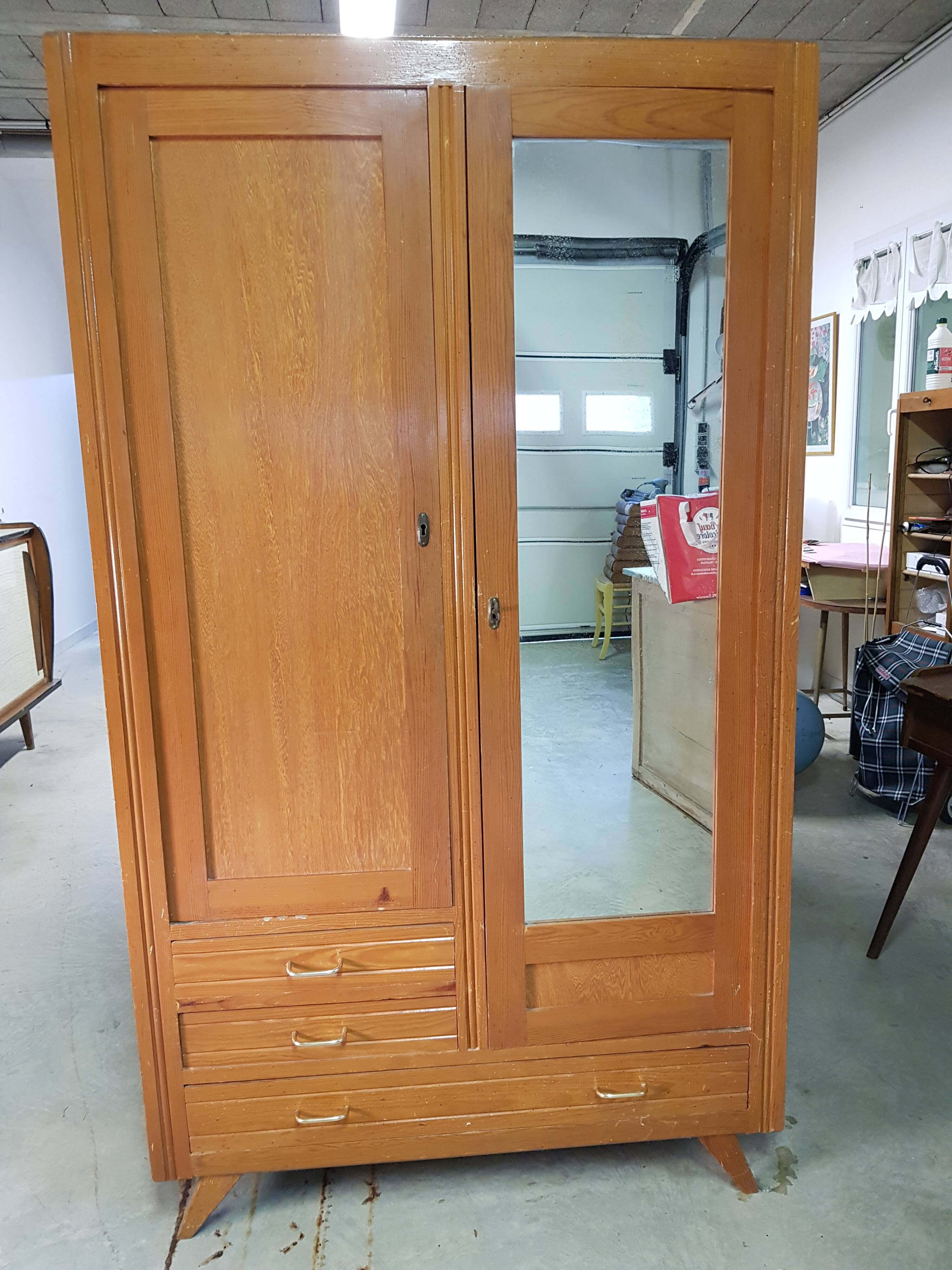Vintage Parisian mirror cabinet