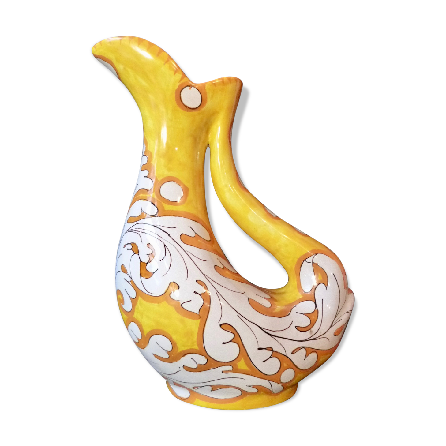 Pitcher ceramic, "giacomini orvieto" Italy