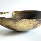 Vintage brass drop-shaped fruit bowl