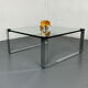 Chrome Steel and Glass Modernist Schmitt Draenert Coffee Table, 1970s