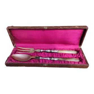 French vintage cutlery serving set