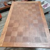 Old table in chene with extension cords