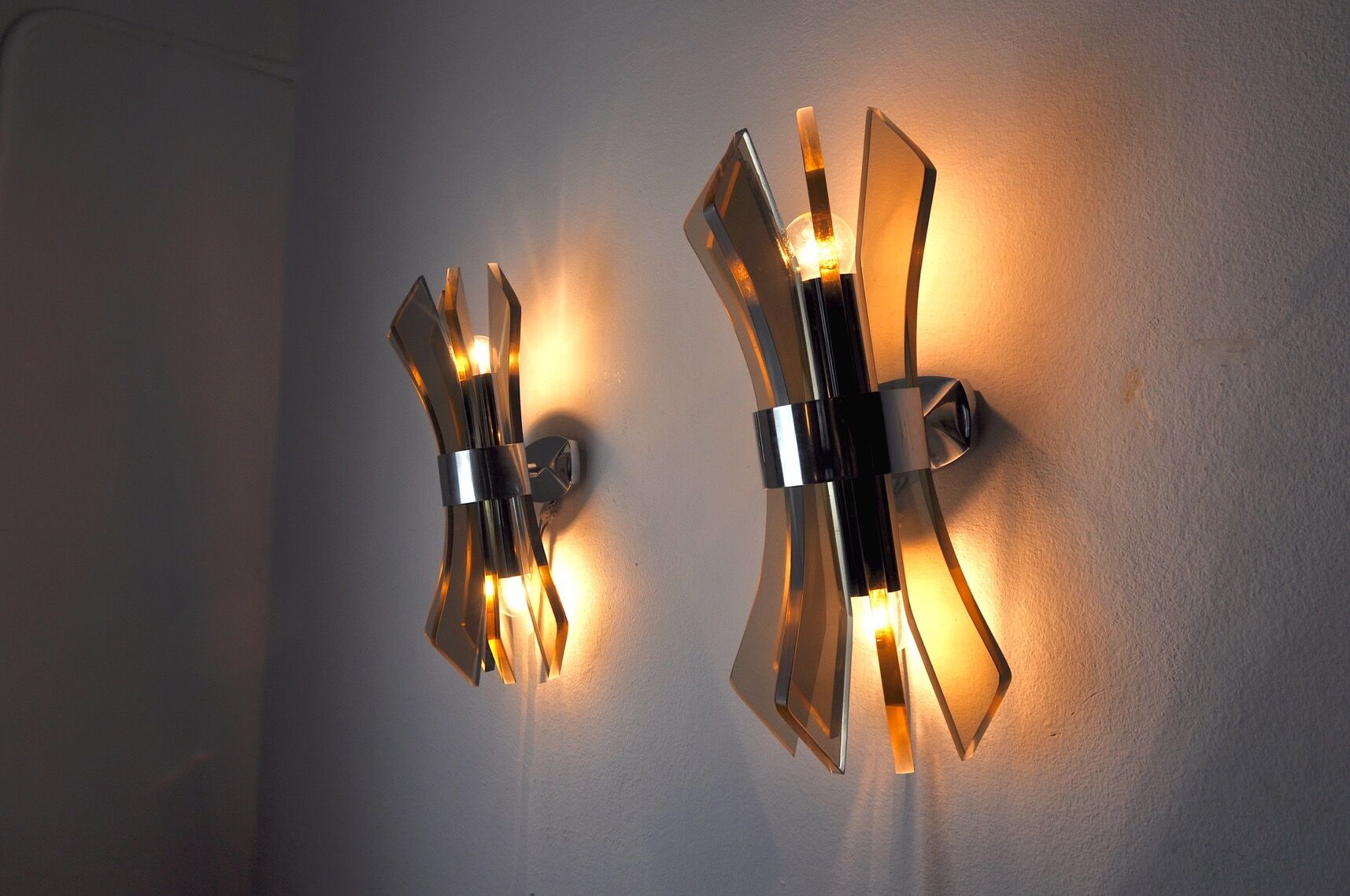 Pair of Veca sconces in Bakelite, Italy, 1970