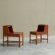 Pair of bedside tables by Nordiska Kompaniet in teak, 1952, by David Rosén.