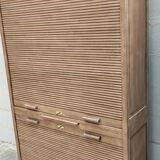 Old notary furniture double shutter solid oak raw