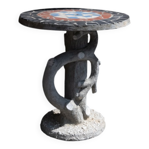 Table de jardin en béton,