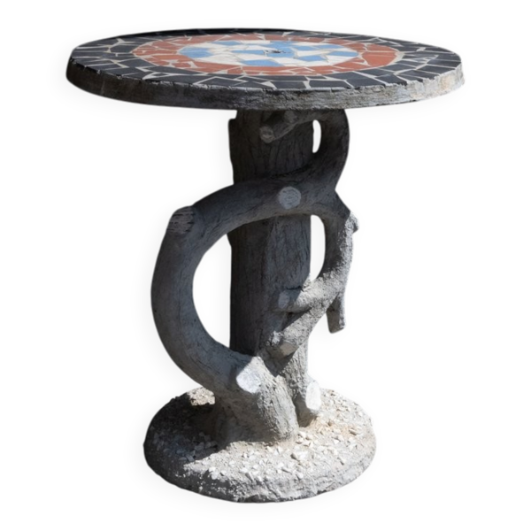 Table de jardin en béton, années 1950