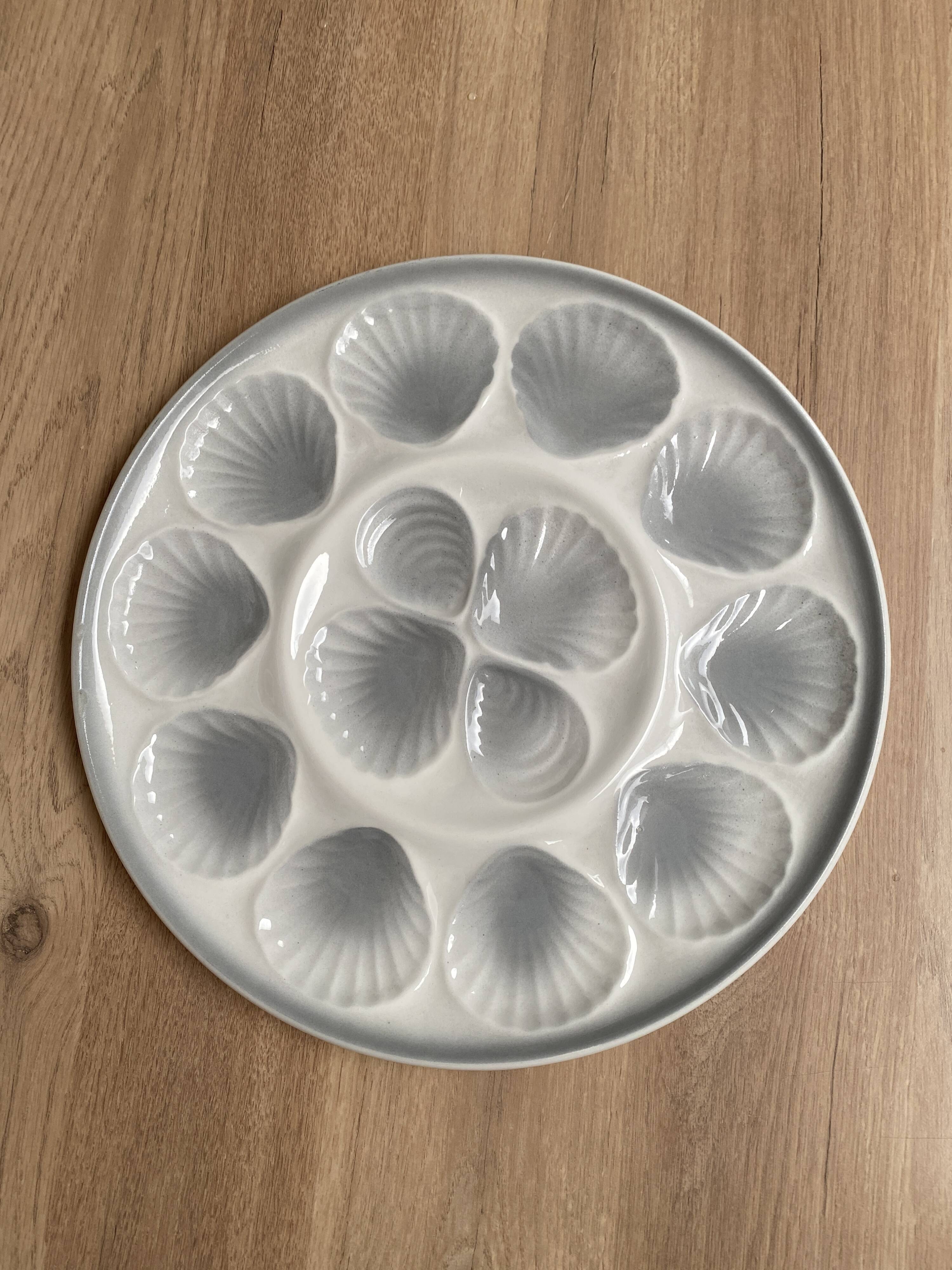 Large oyster plate Moulin des loups Orchies
