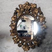 Baroque Venetian Mirror • Carved Wood • Gold Leaf • Italy • 18th Century