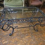 Wrought iron coffee table