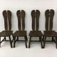 Set of 4 Belgian Brutalist Dining Chairs from De Puydt, 1970’s