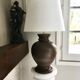 Lampe pied en terre cuite