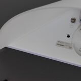 Pair of opaline glass wall lights designed by Limburg, Germany.