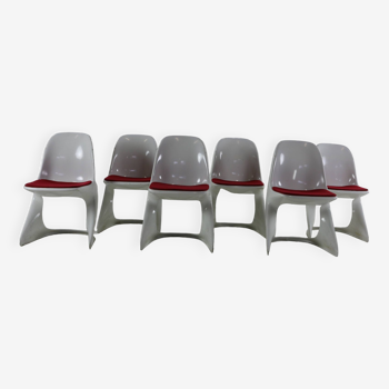 Ensemble de six chaises Casala Casalino par Alexander Begge