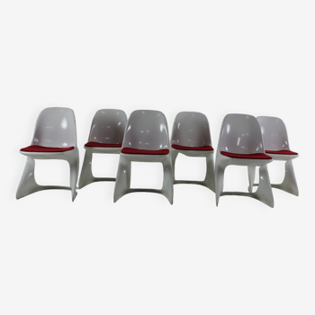 Set of six Casala Casalino chairs by Alexander Begge