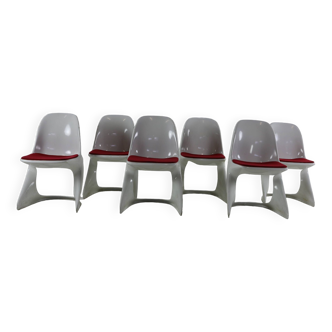 Ensemble de six chaises Casala Casalino par Alexander Begge