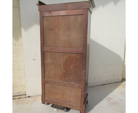 Mahogany one-piece ice cream cupboard cabinet