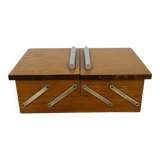 Art deco wooden worker, sewing box