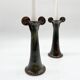 Pair of ceramic candlesticks – "Mouthiers-sur-Boëme", 1960s