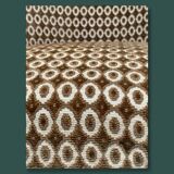 Fauteuil crapaud vintage en velours chocolat