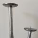 Brutalist hammered candlesticks