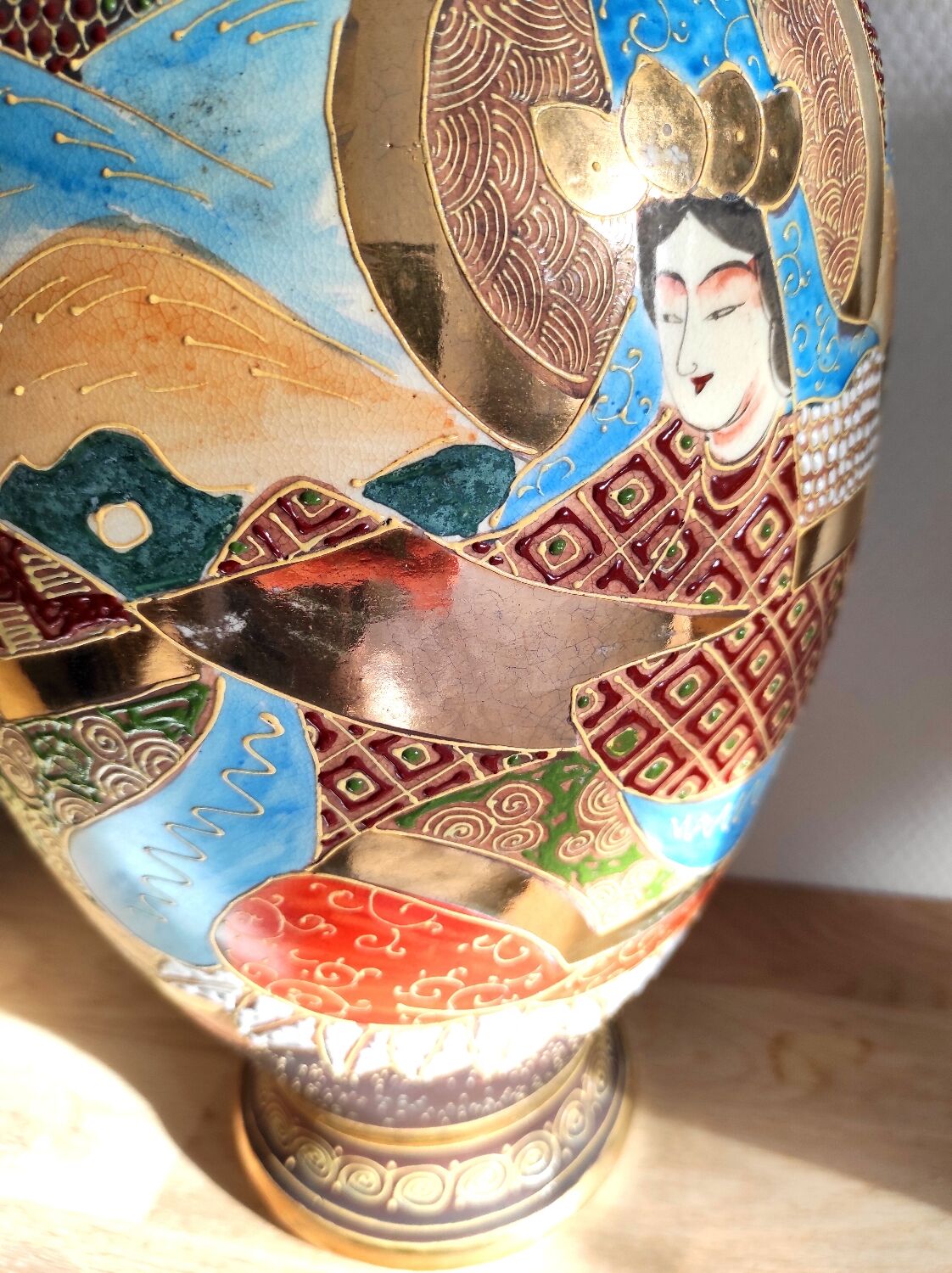 Pair of Satsuma vases