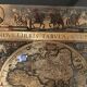 Golden old and new world map