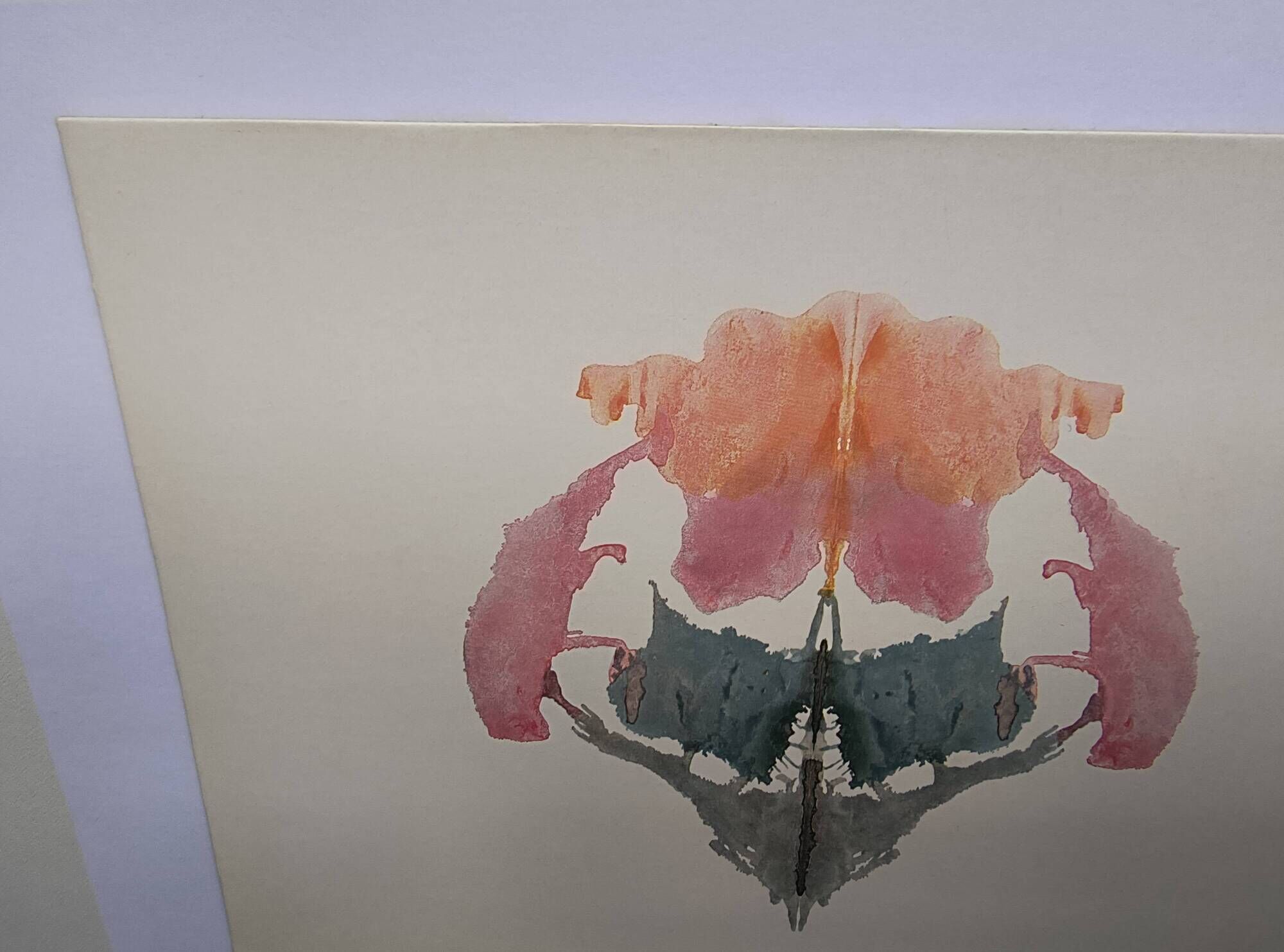 Original Rorschach test card "Card VIII" Imagination