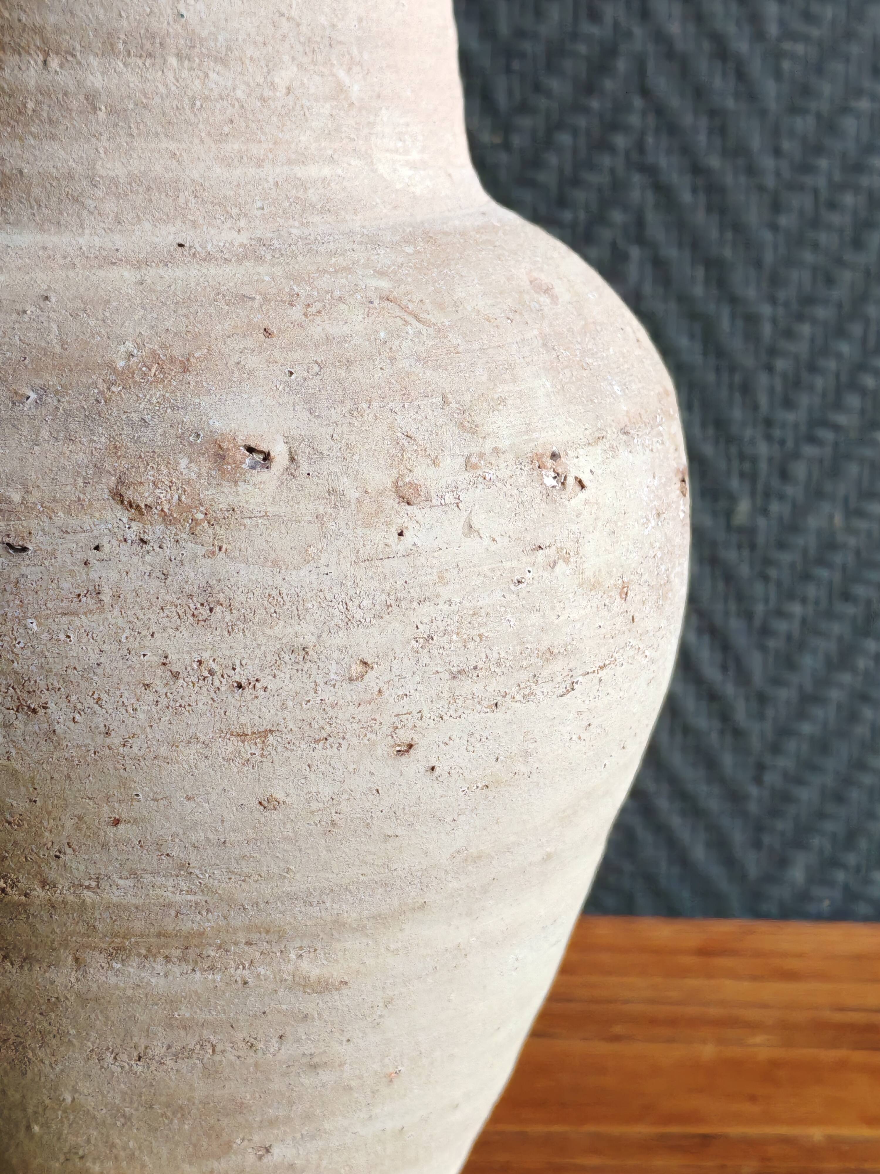 Pichet Ancien en Terre Cuite Non Émaillée | Vase Rustique