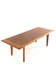 Teak with oak coffee table - mid century modern - vintage