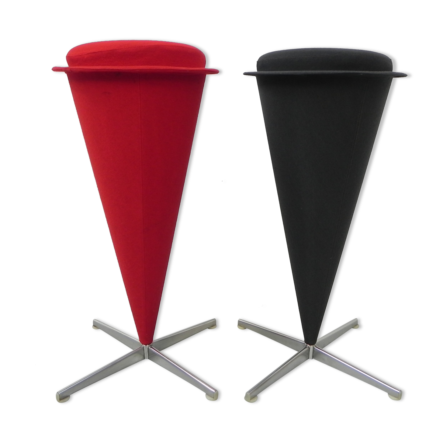 Set of 2 Verner Panton stools