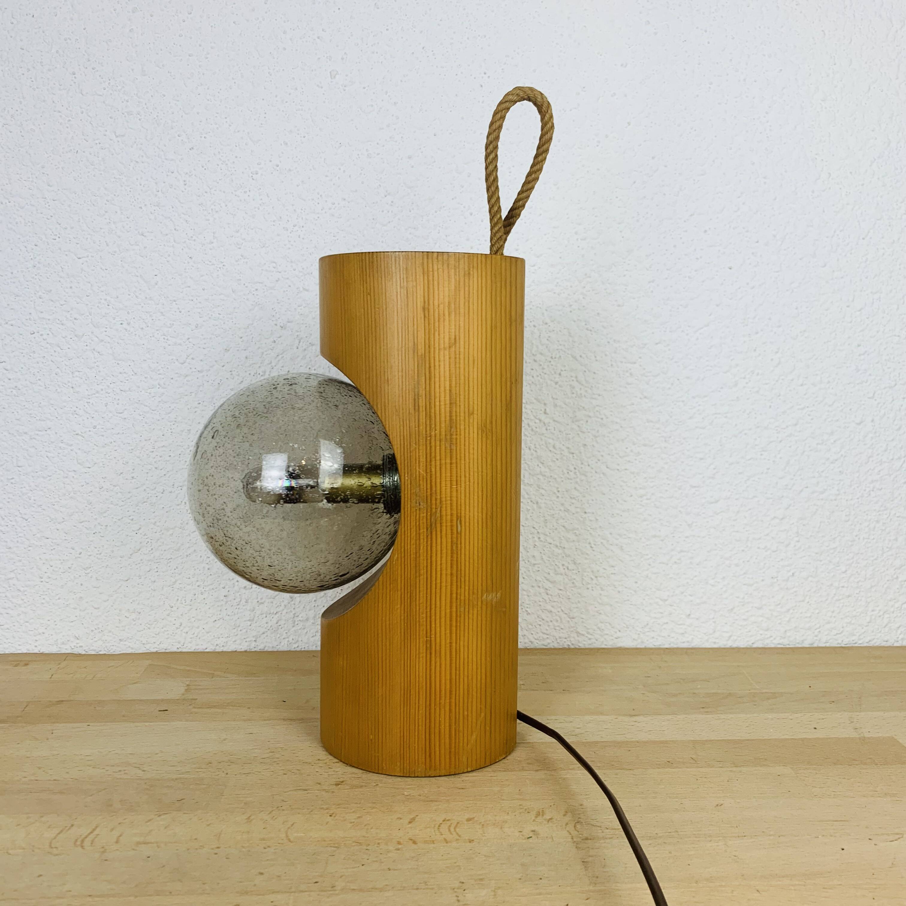 Brutalist lamp Temde Leuchten 70s