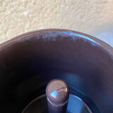 Italian coffee maker enamelled vintage yellow 70s