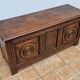 Basque bench chest in solid wood, 105 cm