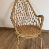 Rattan armchair