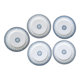Assiettes plates en faïence de Sarreguemines