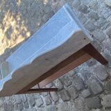 Toilet table in pitchpin and marble