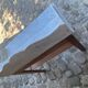 Toilet table in pitchpin and marble