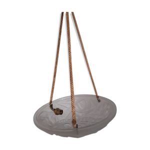 plafonnier en verre moulé